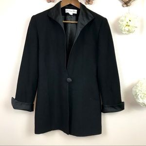 Christian Dior Wool Satin Black Size 4
